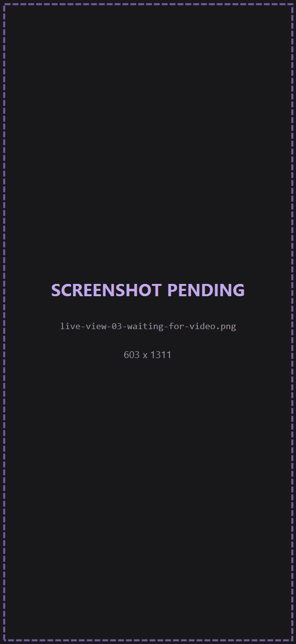 Waiting-for-video overlay showing the After Effects badge, a spinner, and the Back and setup-guide buttons